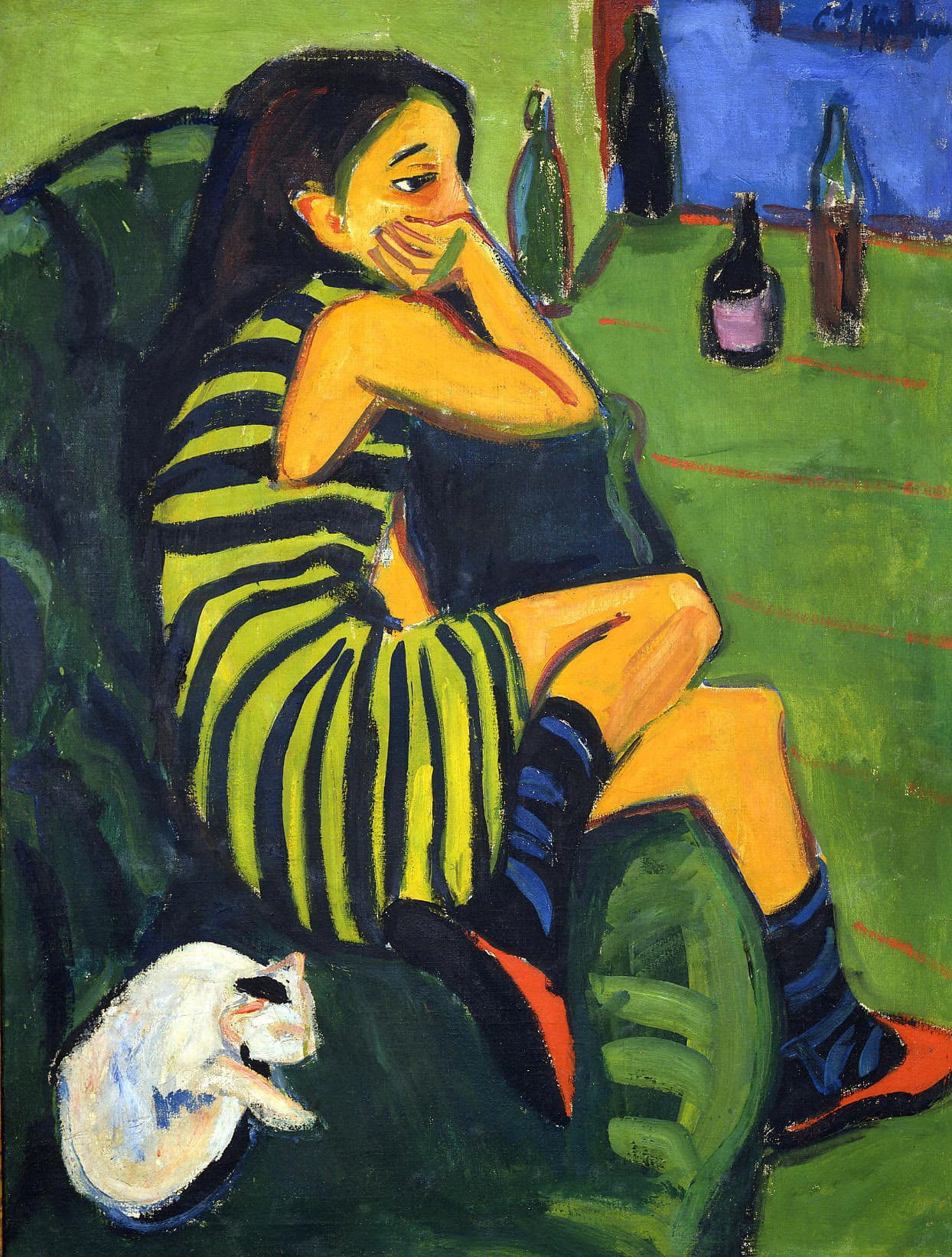 Girl on a Divan - Ernst Ludwig Kirchner